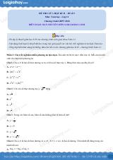 Đề thi giữa kì 2 Toán 11 - Đề số 9